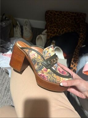 Franco Sarto Katra Clog floral size 6.5 NEW